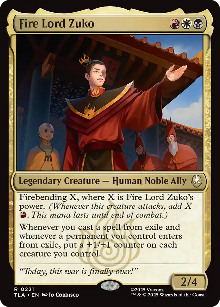 Fire Lord Zuko — Avatar: The Last Airbender — Magic: The Gathering