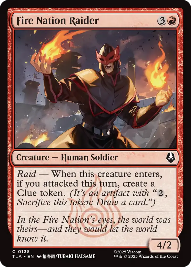 Pillard de la Nation du Feu — Avatar: The Last Airbender — Magic: The Gathering