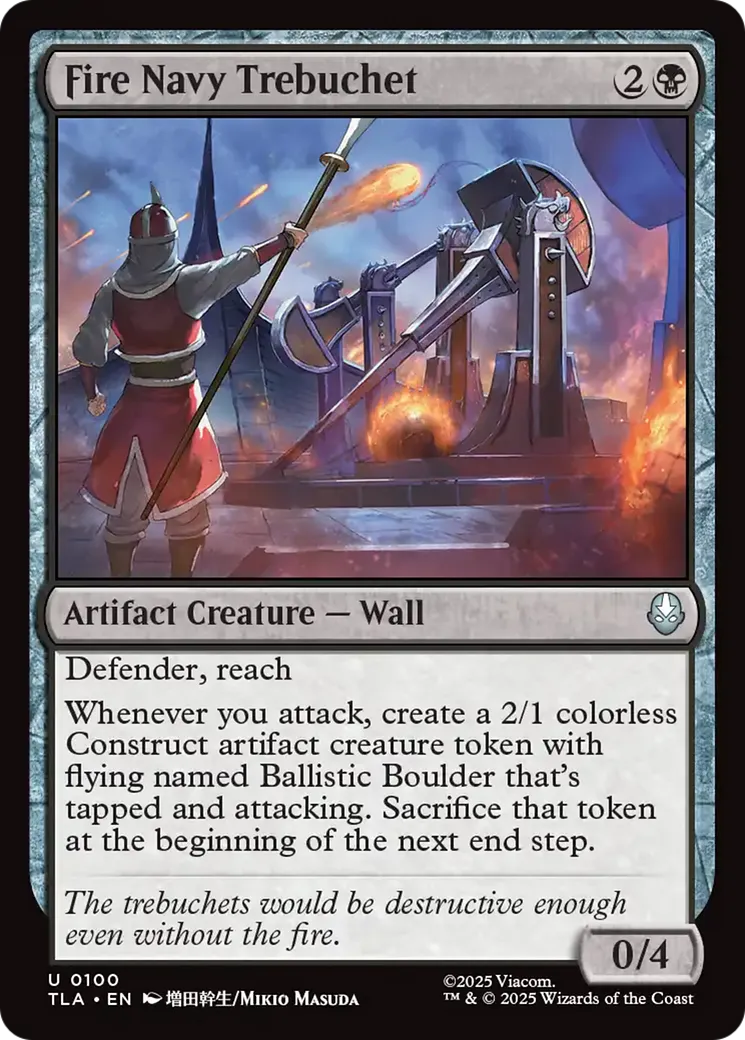 Fire Navy Trebuchet — Avatar: The Last Airbender — Magic: The Gathering