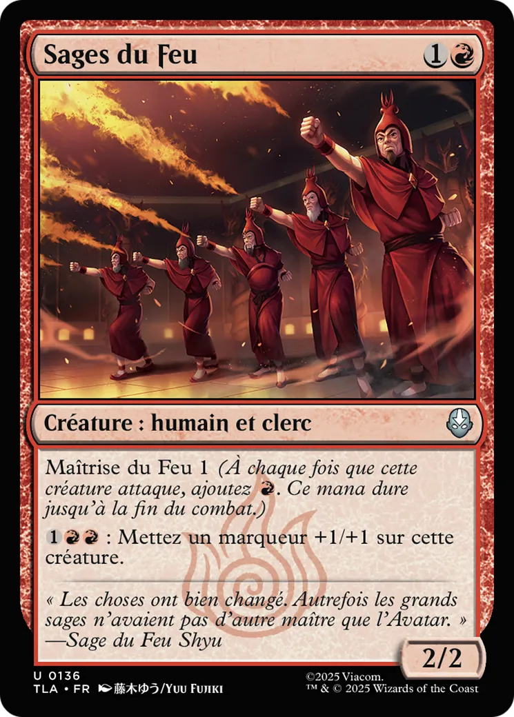 Sages du Feu — Avatar: The Last Airbender — Magic: The Gathering