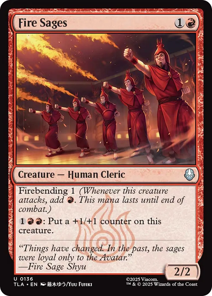 Sages du Feu — Avatar: The Last Airbender — Magic: The Gathering