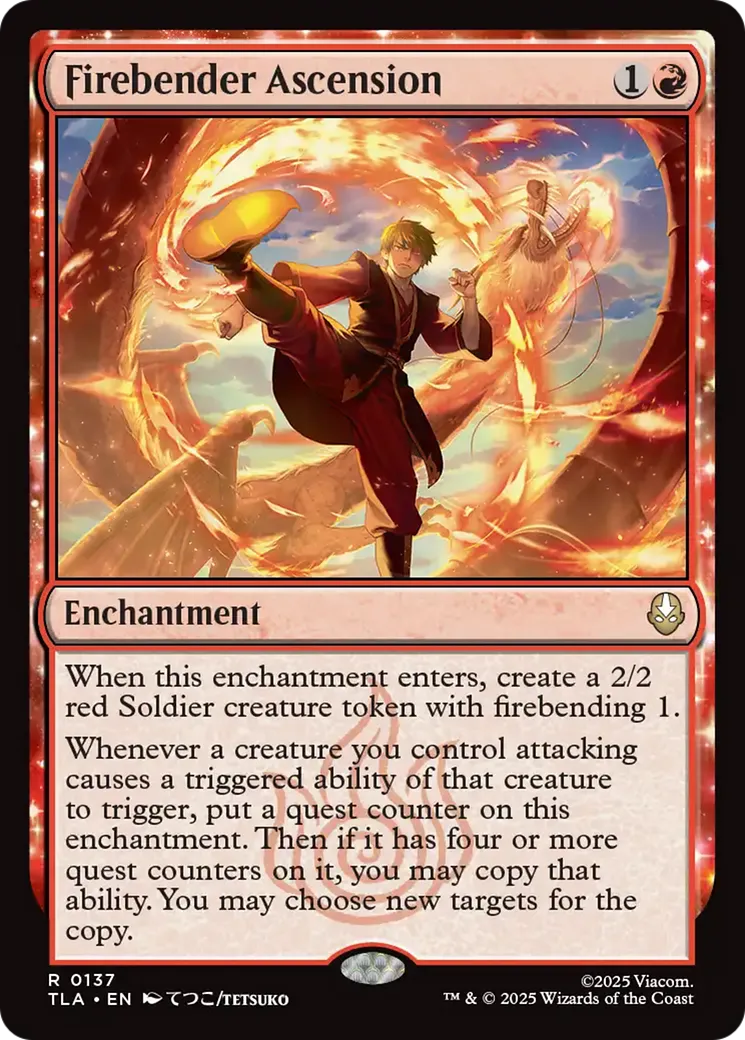 Firebender Ascension — Avatar: The Last Airbender — Magic: The Gathering