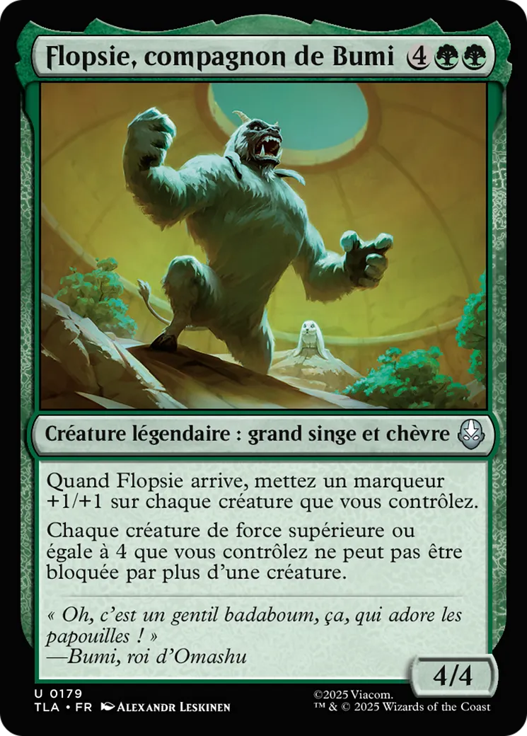 Flopsie, compagnon de Bumi — Avatar: The Last Airbender — Magic: The Gathering