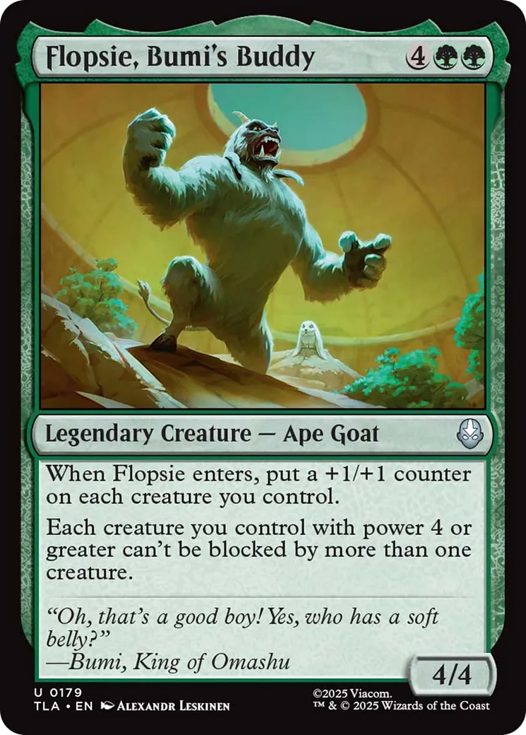 Flopsie, Bumi's Buddy — Avatar: The Last Airbender — Magic: The Gathering