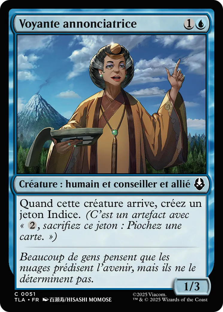Voyante annonciatrice — Avatar: The Last Airbender — Magic: The Gathering