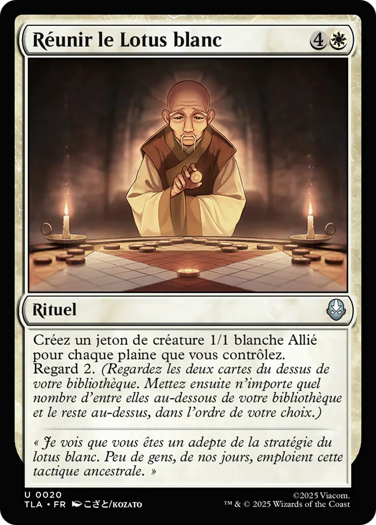Réunir le Lotus blanc — Avatar: The Last Airbender — Magic: The Gathering
