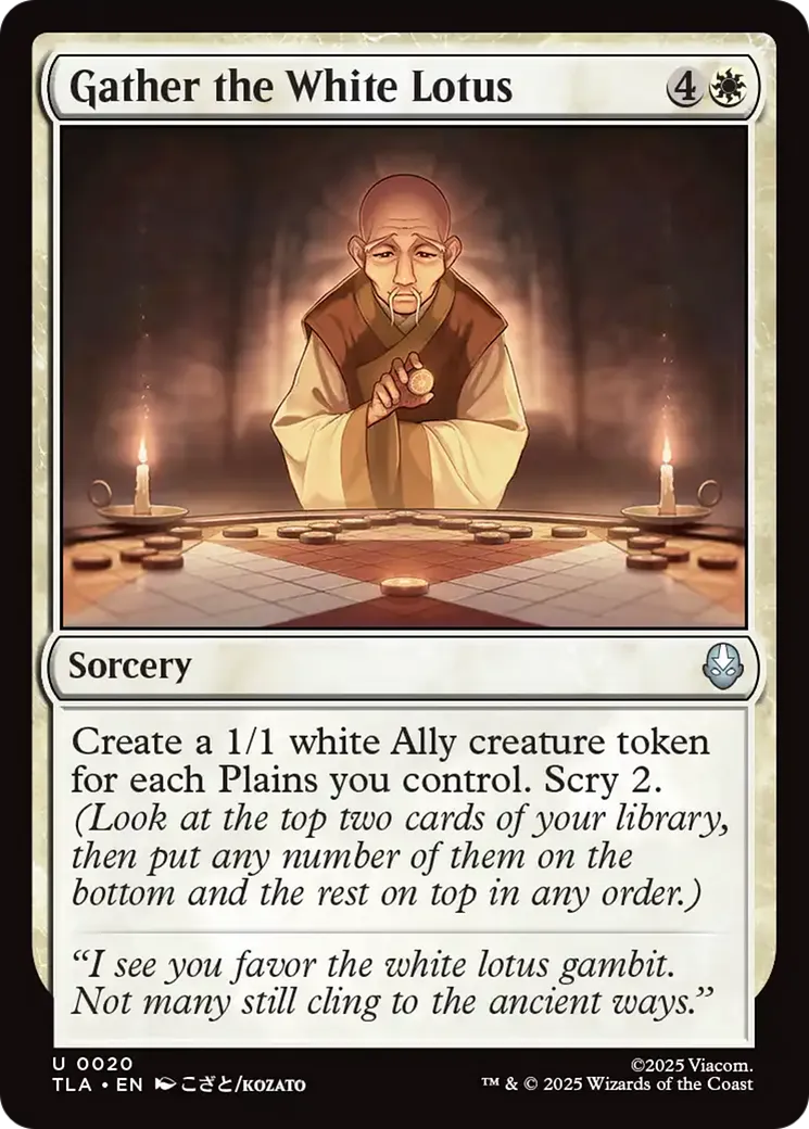 Réunir le Lotus blanc — Avatar: The Last Airbender — Magic: The Gathering
