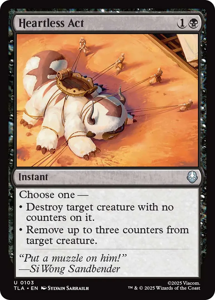 Heartless Act — Avatar: The Last Airbender — Magic: The Gathering