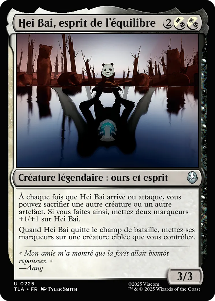 Hei Bai, esprit de l'équilibre — Avatar: The Last Airbender — Magic: The Gathering
