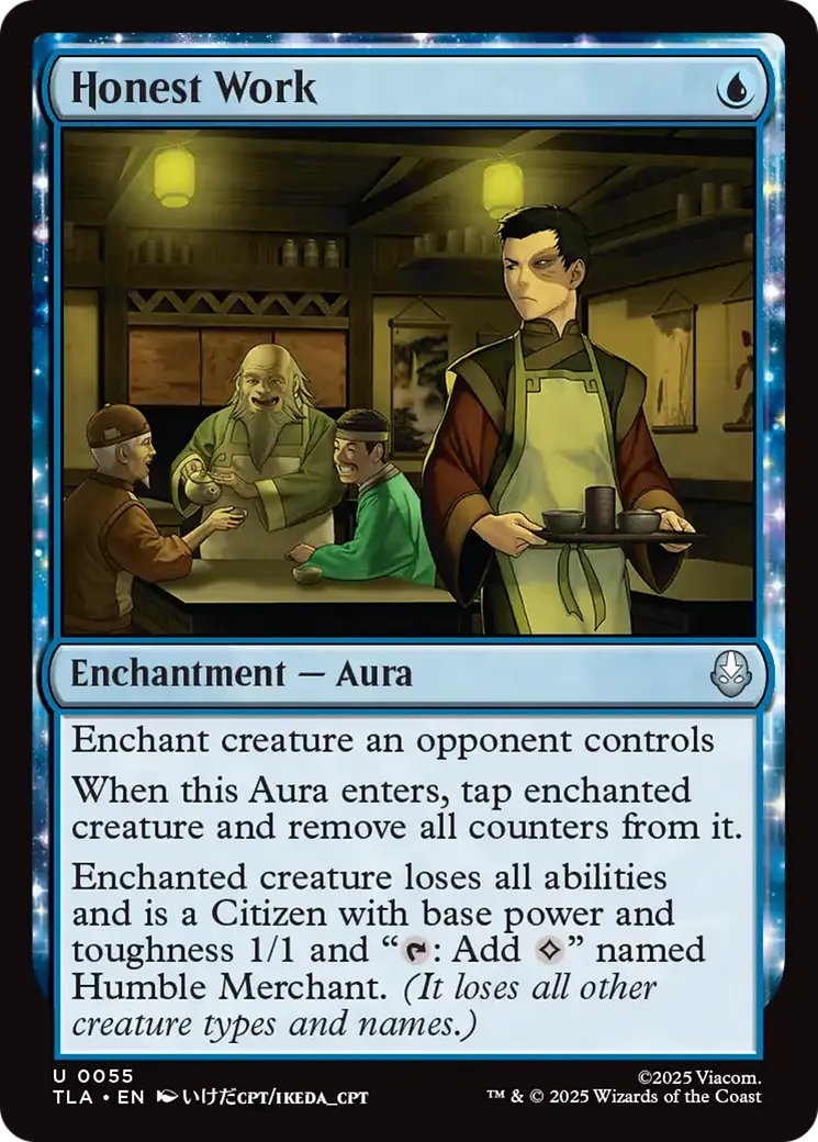 Honest Work — Avatar: The Last Airbender — Magic: The Gathering