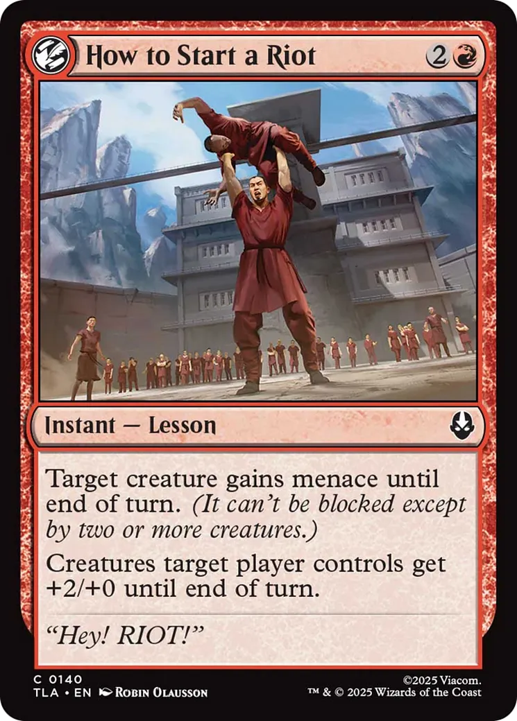How to Start a Riot — Avatar: The Last Airbender — Magic: The Gathering