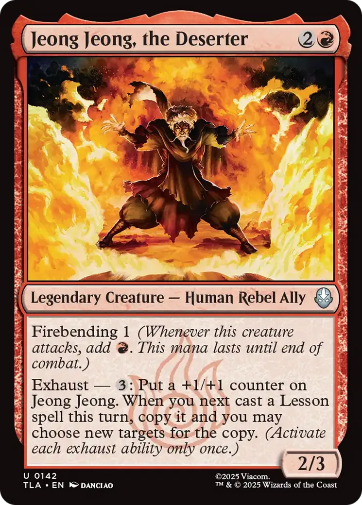 Jeong Jeong, le Déserteur — Avatar: The Last Airbender — Magic: The Gathering