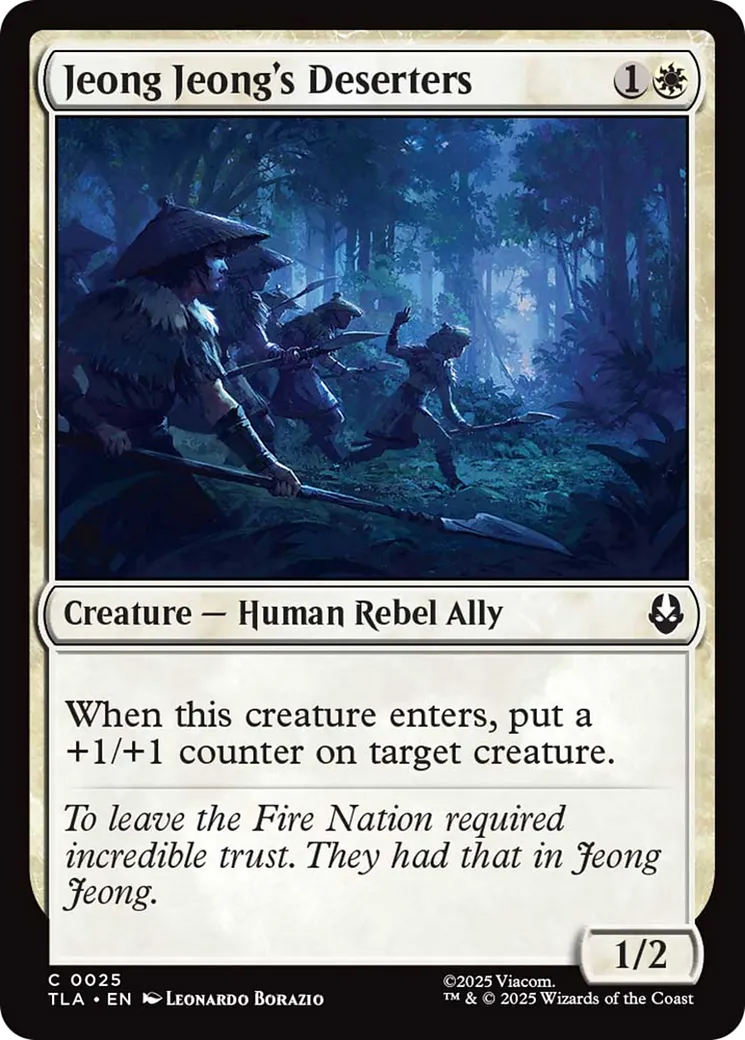 Déserteurs de Jeong Jeong — Avatar: The Last Airbender — Magic: The Gathering