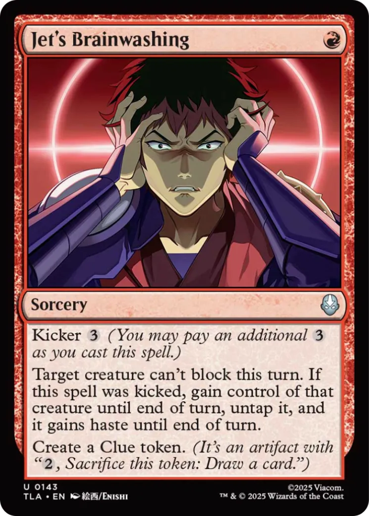 Lavage de cerveau de Jet — Avatar: The Last Airbender — Magic: The Gathering