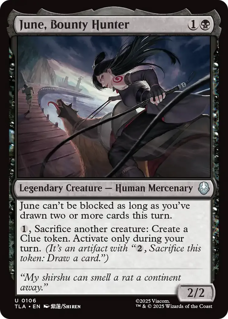 June, chasseuse de primes — Avatar: The Last Airbender — Magic: The Gathering