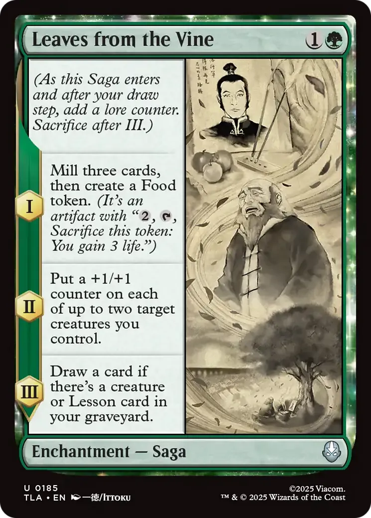 Leaves from the Vine — Avatar: The Last Airbender — Magic: The Gathering