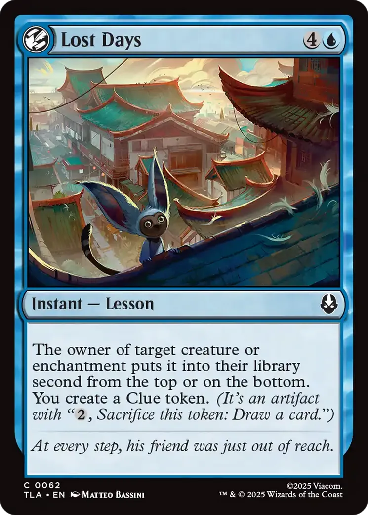 Jours d'errance — Avatar: The Last Airbender — Magic: The Gathering