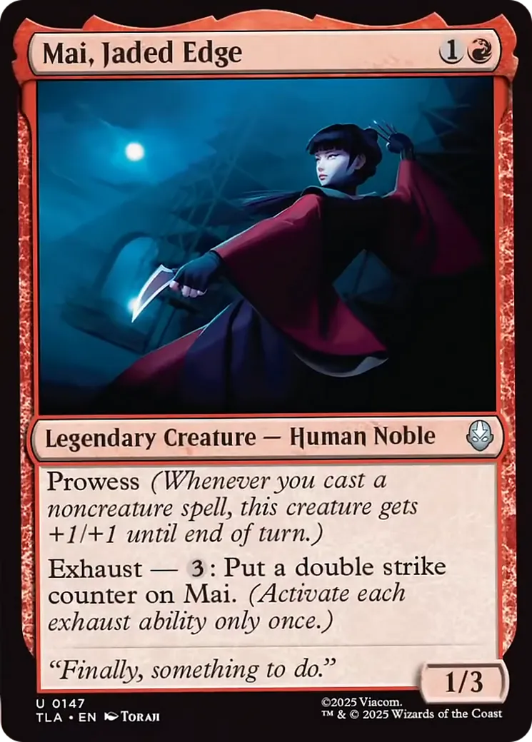 Mai, Jaded Edge — Avatar: The Last Airbender — Magic: The Gathering