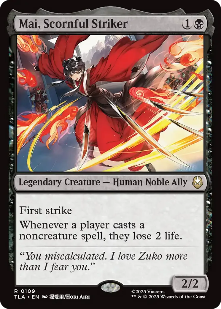 Mai, Scornful Striker — Avatar: The Last Airbender — Magic: The Gathering
