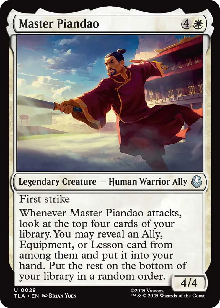 Maître Piandao — Avatar: The Last Airbender — Magic: The Gathering