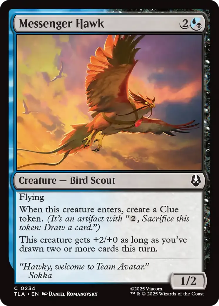 Faucon estafette — Avatar: The Last Airbender — Magic: The Gathering