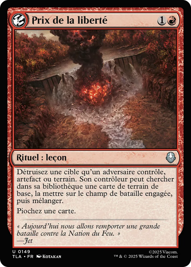 Prix de la liberté — Avatar: The Last Airbender — Magic: The Gathering