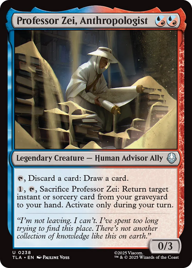Professor Zei, Anthropologist from Avatar: The Last Airbender - Magic: The Gathering