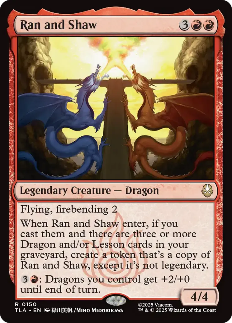Ran and Shaw — Avatar: The Last Airbender — Magic: The Gathering