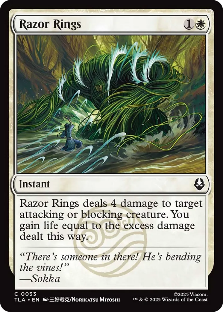 Anneaux tranchants — Avatar: The Last Airbender — Magic: The Gathering