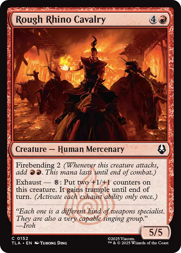 Rough Rhino Cavalry — Avatar: The Last Airbender — Magic: The Gathering