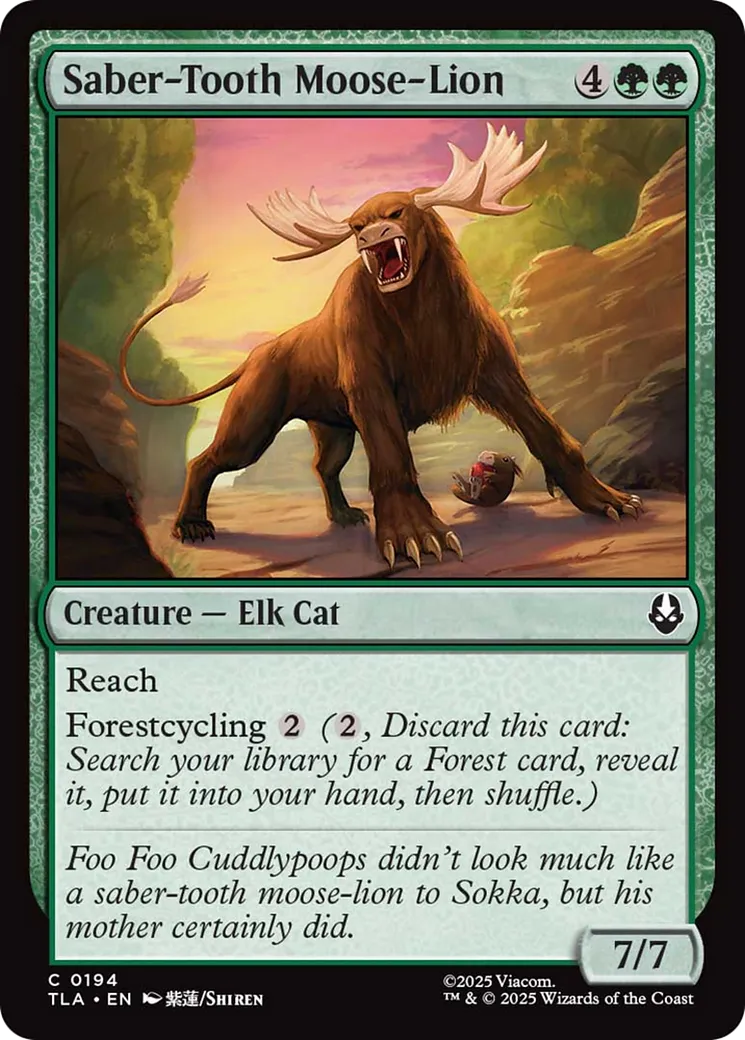 Élan-lion à dents de sabre — Avatar: The Last Airbender — Magic: The Gathering