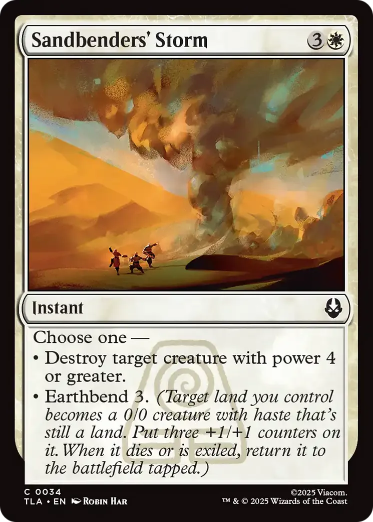 Tempête des maîtres du Sable — Avatar: The Last Airbender — Magic: The Gathering