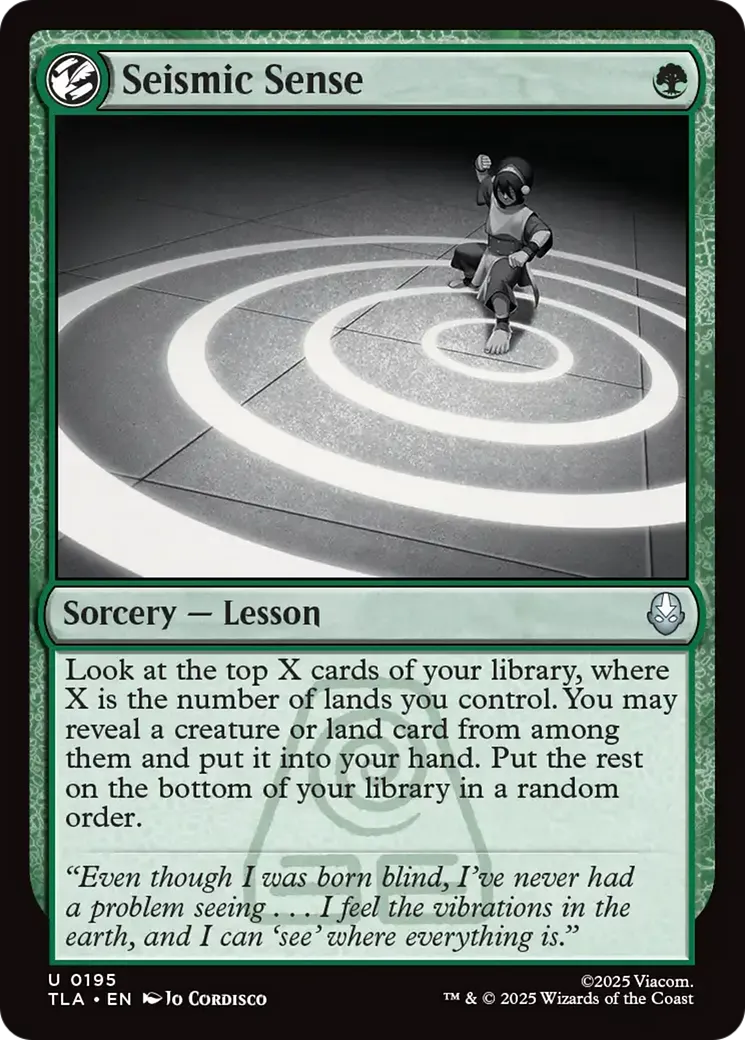 Seismic Sense — Avatar: The Last Airbender — Magic: The Gathering