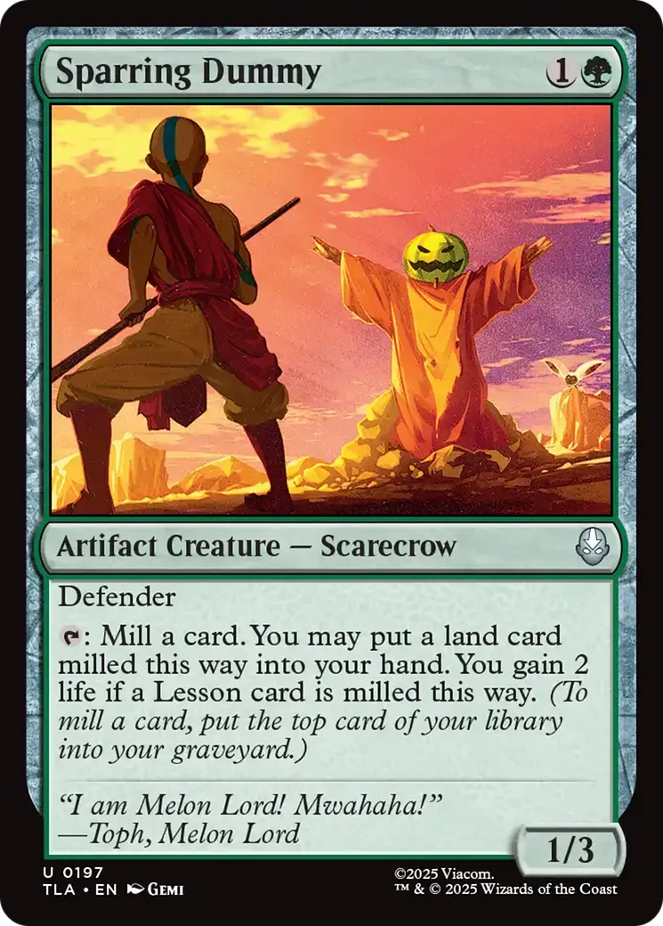 Mannequin d'entraînement — Avatar: The Last Airbender — Magic: The Gathering