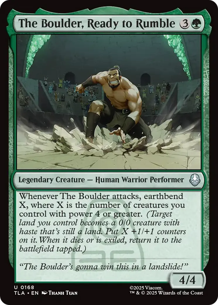 The Boulder, Ready to Rumble — Avatar: The Last Airbender — Magic: The Gathering