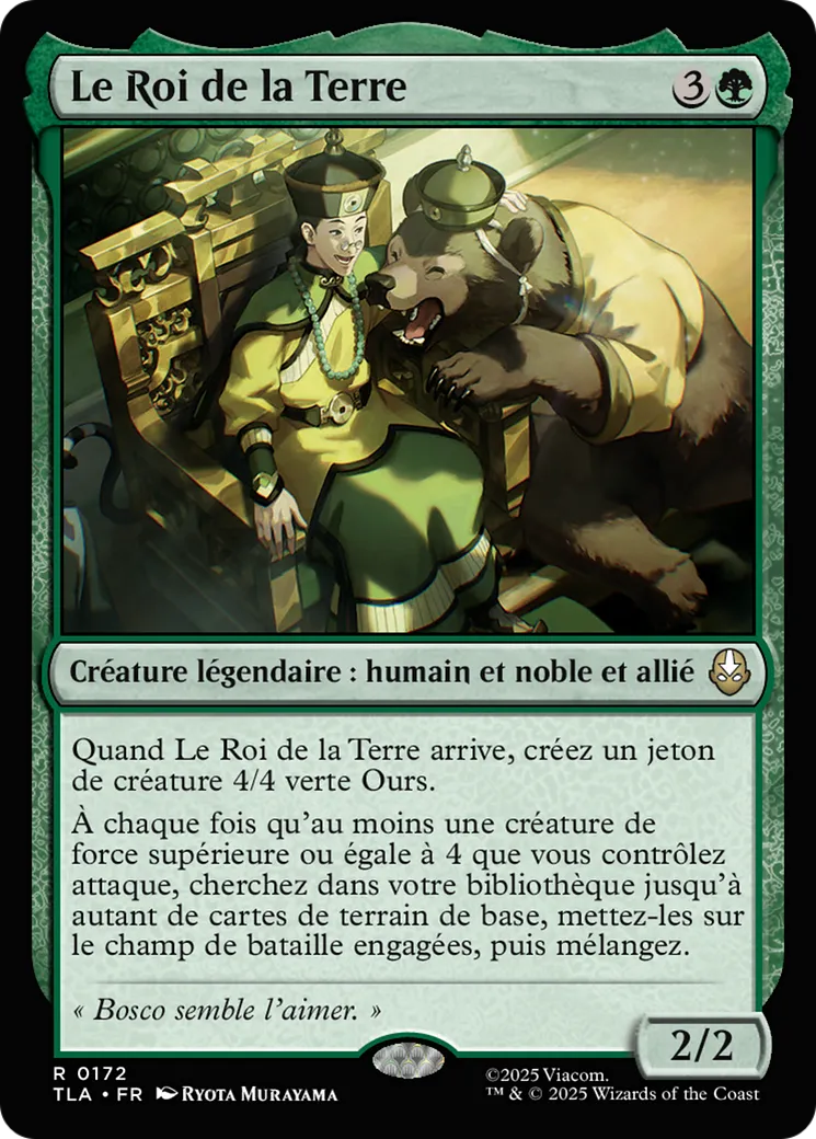 Le Roi de la Terre — Avatar: The Last Airbender — Magic: The Gathering