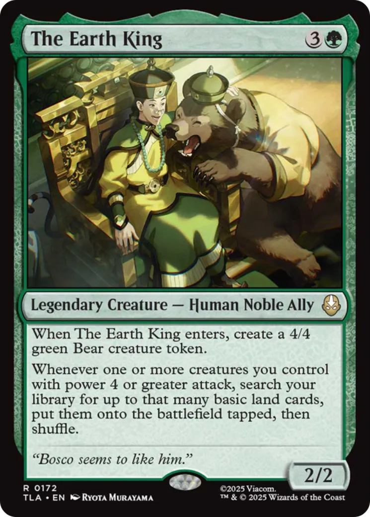 Le Roi de la Terre — Avatar: The Last Airbender — Magic: The Gathering