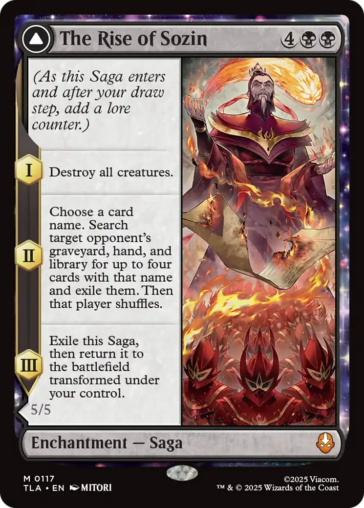 L'ascension de Sozin // Seigneur du Feu Sozin — Avatar: The Last Airbender — Magic: The Gathering