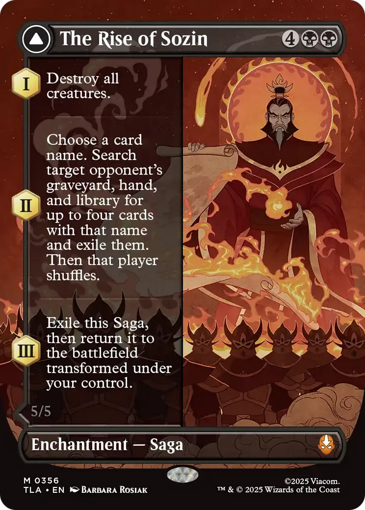 L'ascension de Sozin // Seigneur du Feu Sozin from Avatar: The Last Airbender - Magic: The Gathering