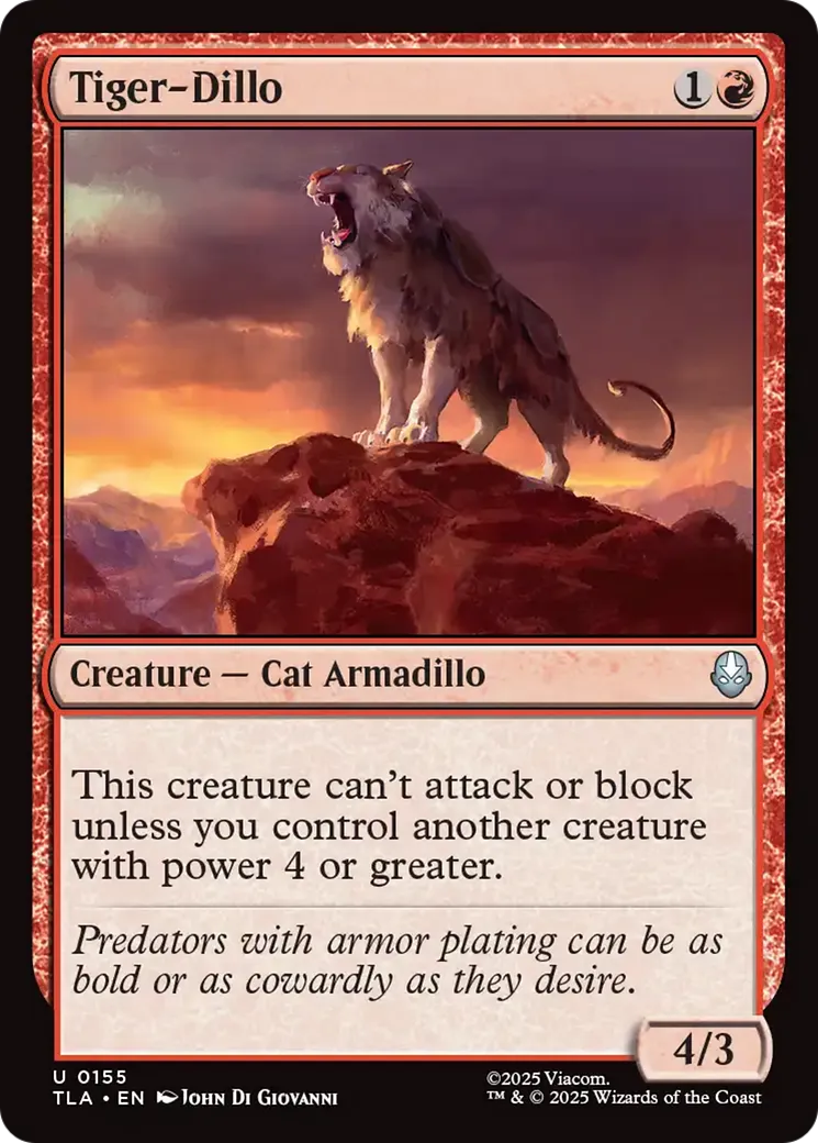 Tiger-Dillo — Avatar: The Last Airbender — Magic: The Gathering