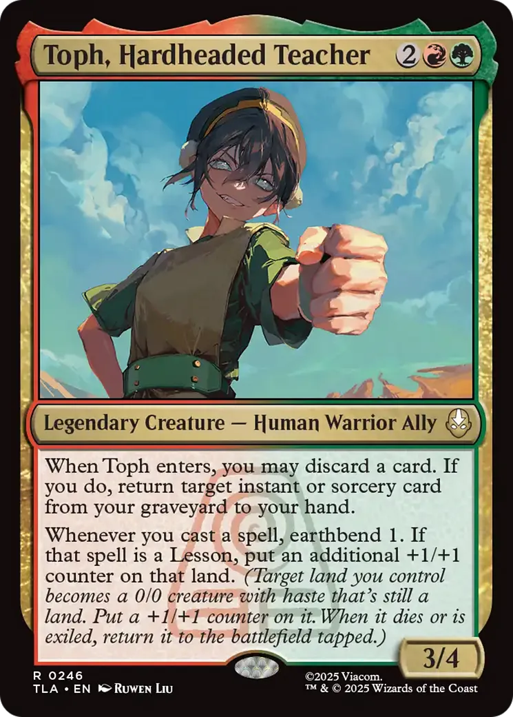 Toph, Hardheaded Teacher — Avatar: The Last Airbender — Magic: The Gathering