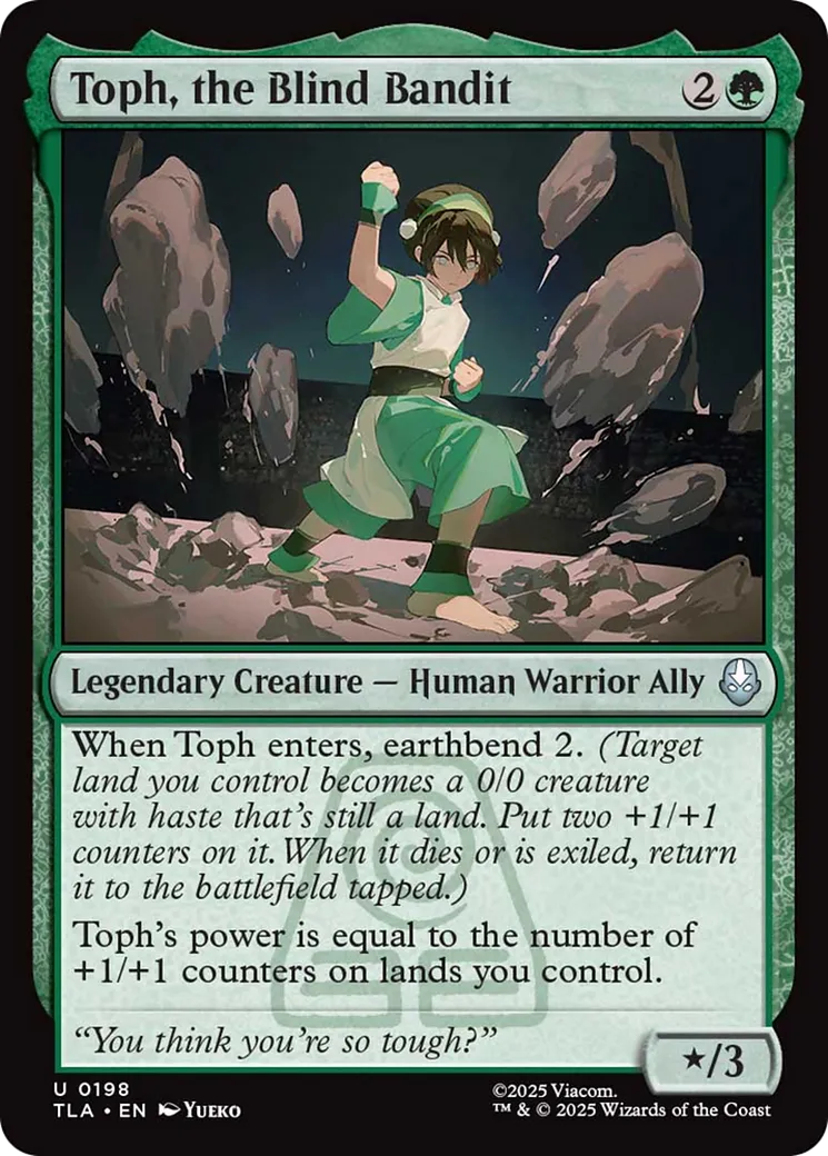 Toph, the Blind Bandit — Avatar: The Last Airbender — Magic: The Gathering