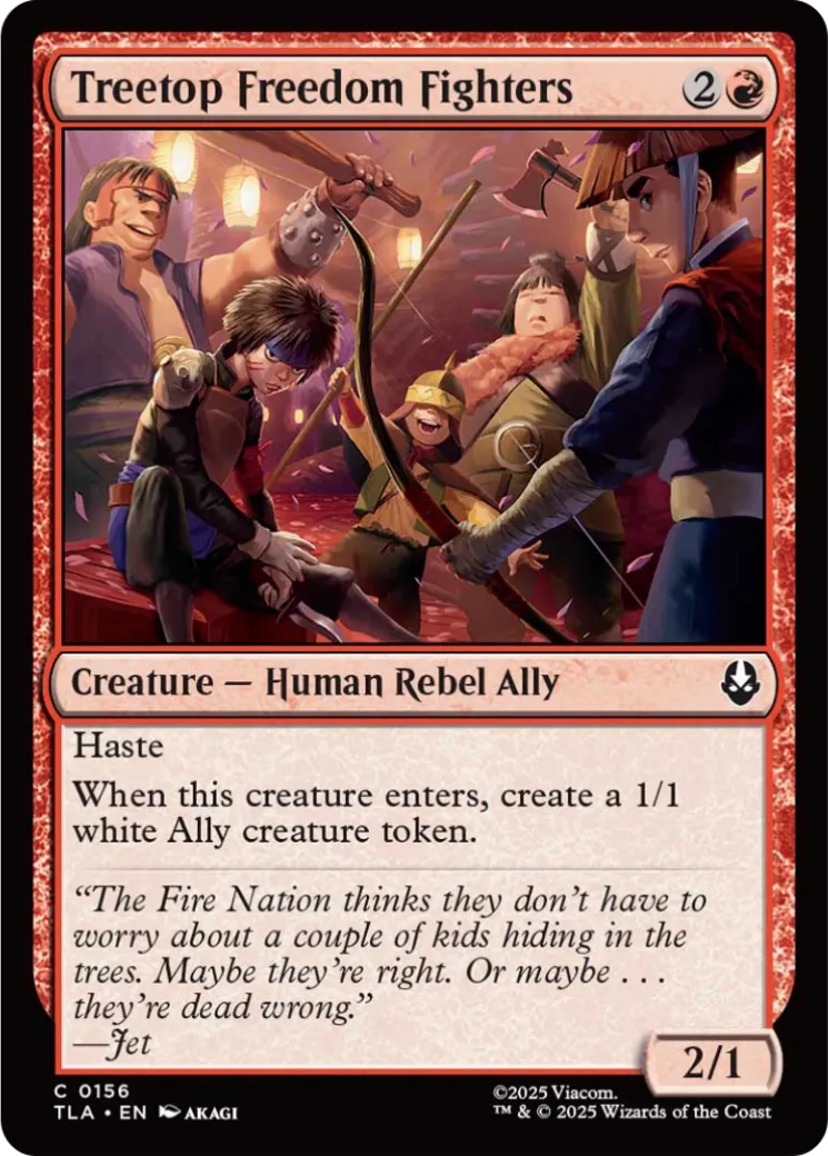 Treetop Freedom Fighters — Avatar: The Last Airbender — Magic: The Gathering