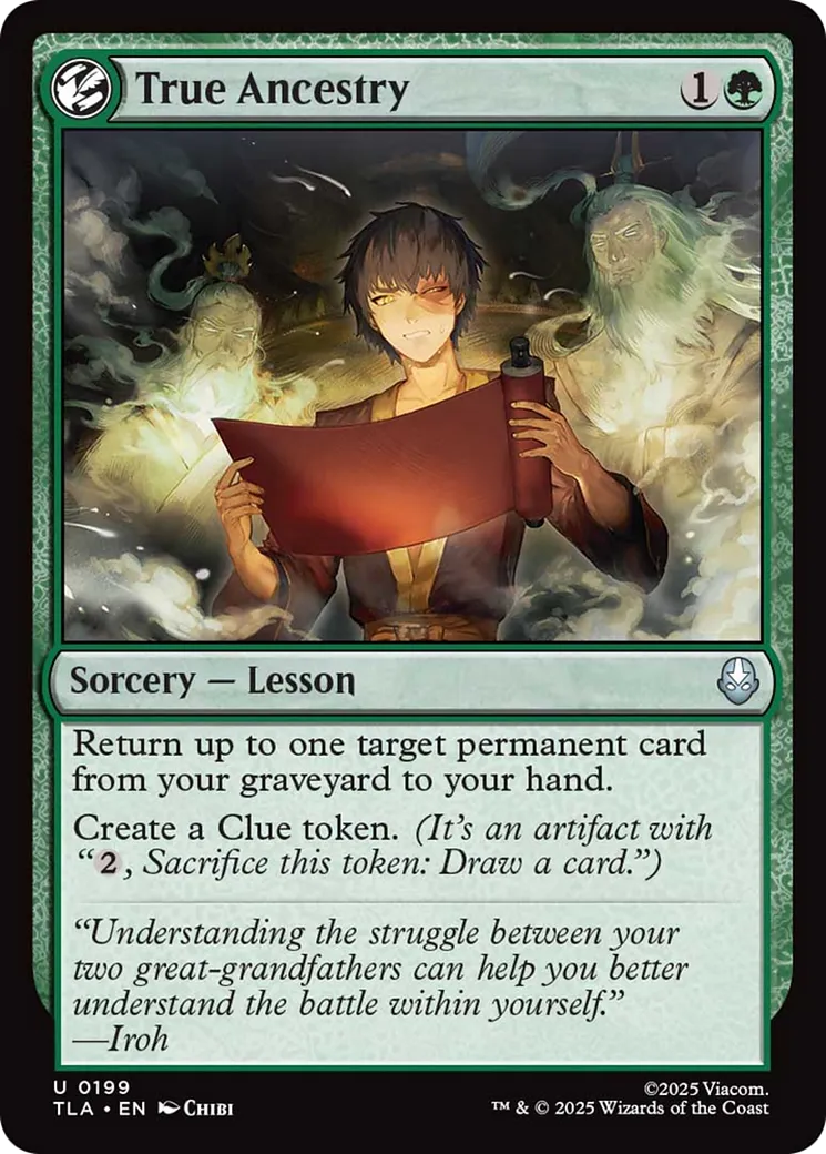 Véritable ascendance — Avatar: The Last Airbender — Magic: The Gathering