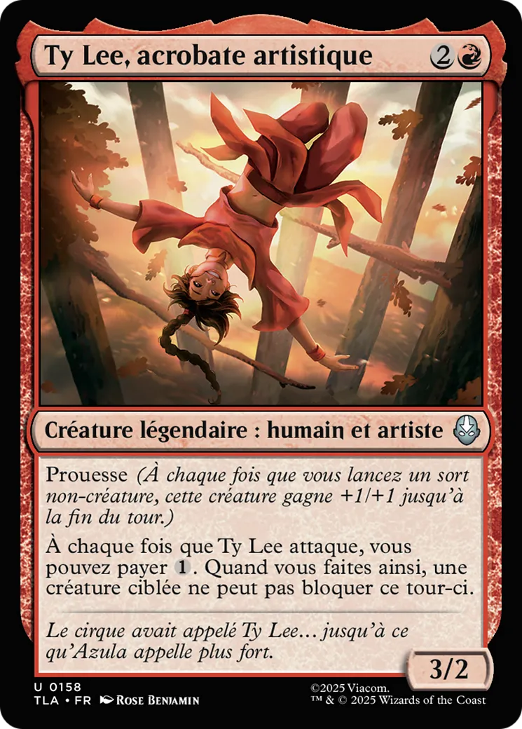 Ty Lee, acrobate artistique — Avatar: The Last Airbender — Magic: The Gathering