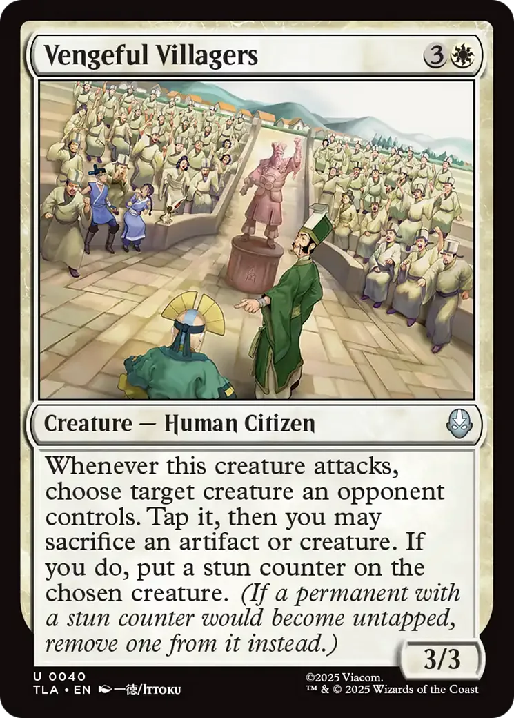 Villageois vengeurs — Avatar: The Last Airbender — Magic: The Gathering