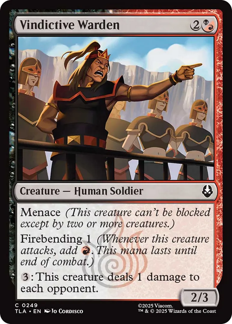Vindictive Warden — Avatar: The Last Airbender — Magic: The Gathering