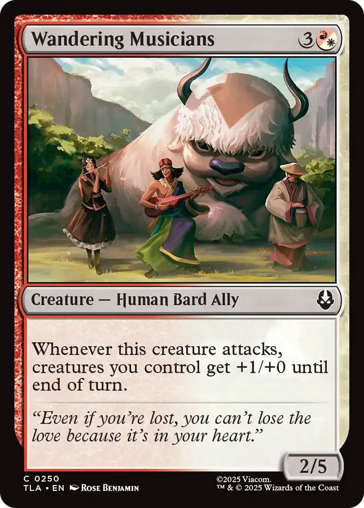 Musiciens itinérants — Avatar: The Last Airbender — Magic: The Gathering