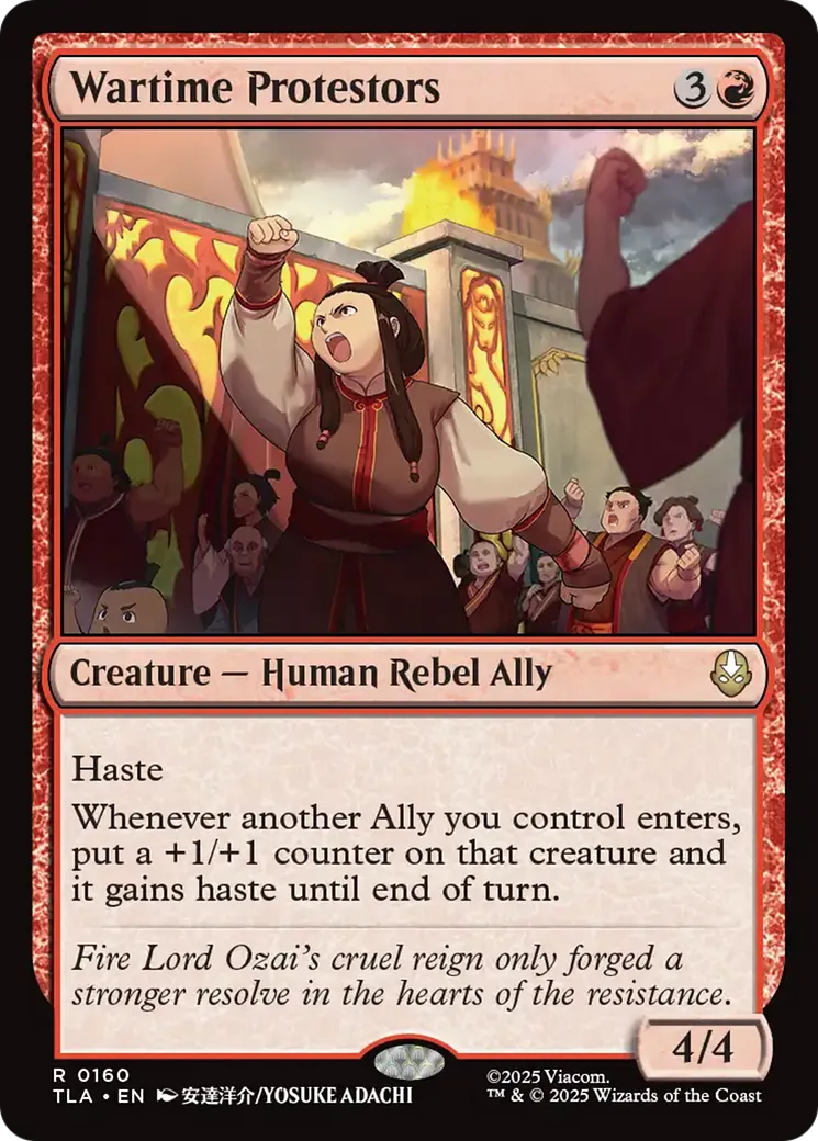 Manifestants contre la guerre — Avatar: The Last Airbender — Magic: The Gathering