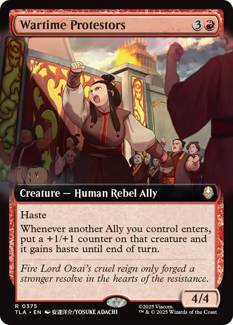 Wartime Protestors — Avatar: The Last Airbender — Magic: The Gathering